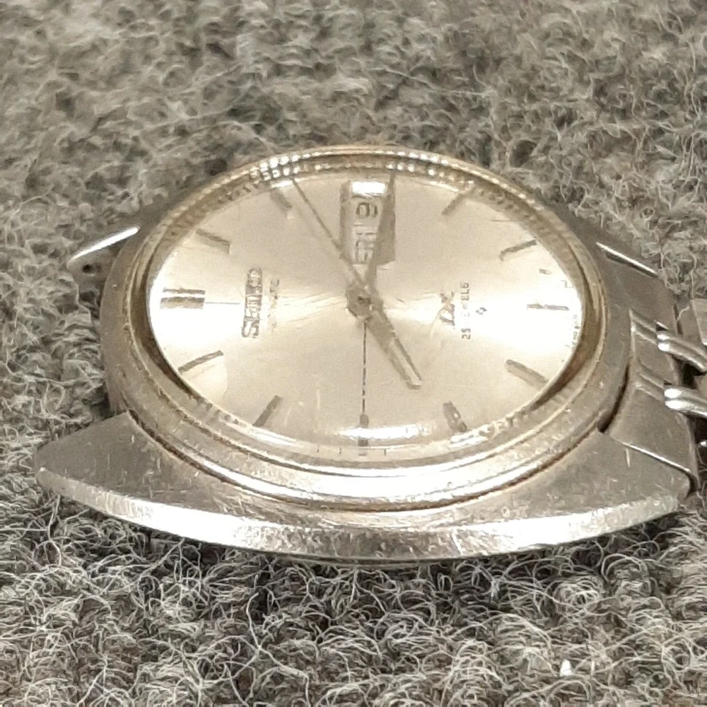 1969 Seiko Automatic DX 25 Jewel 6106-6003 Vintage Waterproof Japan A-Runs-READ